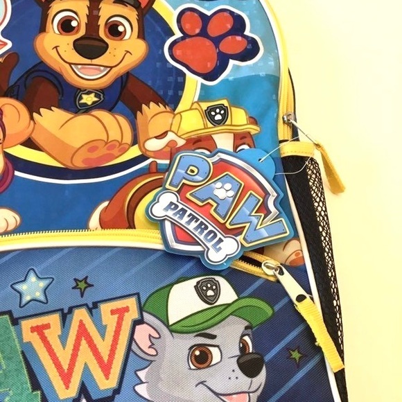 Paw Patrol Blue Backpack New with Tags - Picture 3 of 6